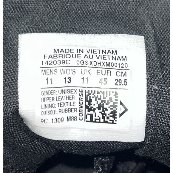 Converse Chuck Taylor All Star Sneakers Men's 11 Black Suede 142039C Hipster Emo - Picture 6 of 7